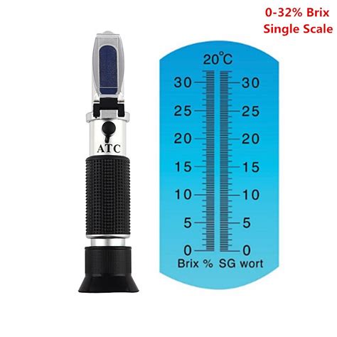 refractometer dual scale|refractometer for concentration.